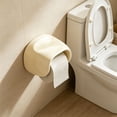 thumbnail image 5 of Wall Mounted Toilet Paper Holder With Storage Platform, Tissue Dispenser Rack For Bathroom, Rustproof Stainless Steel Organizer (Beige ,19.7*15.7CM), 5 of 9