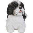 thumbnail image 3 of Décoration de Jardin Statue d'Animal Shih Tzu Allongée - Noir/blanc, 3 of 5