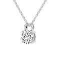 thumbnail image 4 of Lab Diamond Pendant Necklace For Women | 5 Carat IGI Certified Round Shape | Love Lock Solitaire Lab Diamond Pendant In 18K White Gold | FG-VS1-VS2 Quality | Friendly Diamonds, 4 of 6