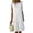White, variant on Women's Cotton Linen Dress Crew Neck Loose Ruffled Sleeveless Tank Sundress Summer Casual Vacation Wear (XL, Green)