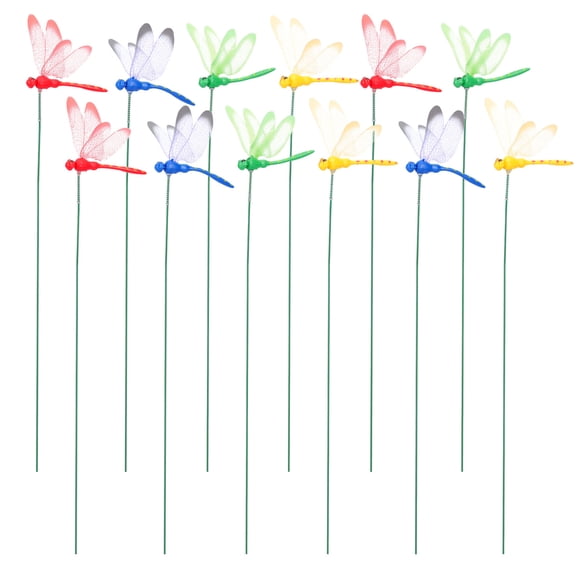 PAMINGONO 12Ud De Jardín Con Estacas De Dragón Simulado Colores Variados