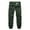 1#Green, variant on Cargo Trousers for Men Zip Pocket Cuffed Jogging Bottoms Elastic Waist Work Trouser Drawstring Casual Joggers Wash Regular Fit Workwear Outdoor Climbing Walking Clothes