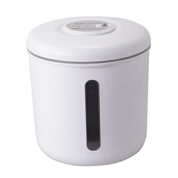 Electric Vacuum 10kg Rice Bucket Dispenser Grain Storage Container, 11 ...