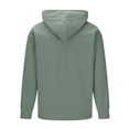 thumbnail image 4 of Aobny Pocket Tshirts Plain Corduroy Mens T-Shirts Hooded Big & Tall Long Sleeve Mens Work Shirts,Green,M, 4 of 7