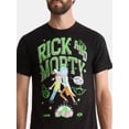 thumbnail image 4 of Rick and Morty Men's and Big Men's Graphic Cotton Tee with Short Sleeves, Sizes S-3XL, 4 of 5