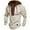 White, variant on Men's Solid Color Hoodie Sweatshirt with Drawstring Long Sleeve Crewneck Streetwear Top for Fall