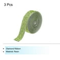 thumbnail image 3 of Unique Bargains 3Roll 1 Yard 8mm Self Adhesive Crystal Rhinestone Ribbon for Crafts Project, Light Green, 3 of 5