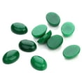 thumbnail image 4 of 10pcs 10x14MM DIY Stone Time Sticker Oval Glass Patch Supplies for Jewelry Craft Making (Green), 4 of 7