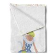 thumbnail image 2 of Vintage Woman Soft Flannel Fleece Throw Blanket, 2 Women Walking Dressed in Style of 1950s Fashion Vibrant Color Polka Dots, Cozy Plush for Indoor and Outdoor Use, 50" x 60", Multicolor, by Ambesonne, 2 of 5