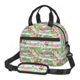 thumbnail image 1 of Disketp Tropical Flamingo Lonchera Térmica para Mujer y Hombre, Bolsa de Almuerzo Reutilizable e Impermeable para Trabajo, Viajes y Picnic, 1 of 7