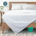 thumbnail image 5 of Bare Home Ultra-Soft Sheet Set - Premium 1800 Collection - Deep Pockets - 4-Pieces - King, Pinstripe - White/Midnight, 5 of 7