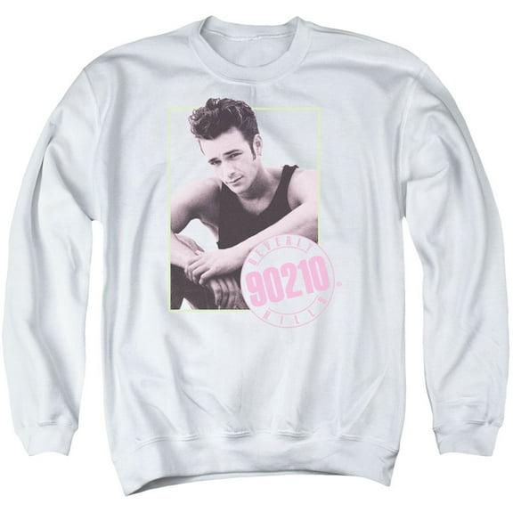 90210 Dylan Adult Crewneck Sweatshirt White