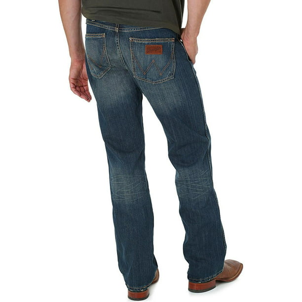 Diskret Kristendom Se tilbage Wrangler Retro Banjo Blue Slim Boot Jeans 38-30 - Walmart.com