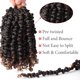 thumbnail image 5 of Cabello de ganchillo Passion Twist, violeta, 6 pulgadas, para mujeres negras, 9, 5 of 6