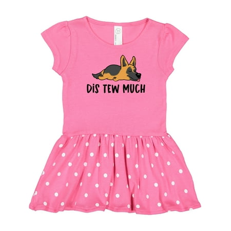 

Inktastic Napping Dis Tew Much German Shepherd Gift Baby Girl Dress