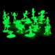 thumbnail image 1 of SCS Direct Zombie figuras de acción -100 zombis que brillan en la oscuridad con 14 escultu SCS Direct SCS Direct, 1 of 2