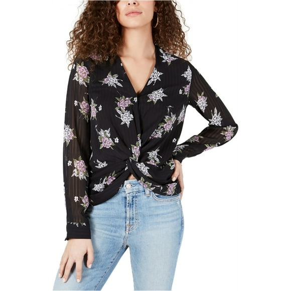 Heartloom Womens Camille Pullover Blouse, Black, X-Large