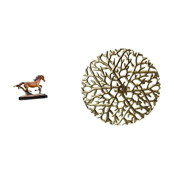 Figura de caballo,Figura coleccionable de caballo en miniatura,Adorno de caballo de resina,estatua de animal,decoración para el hogar,Escultura colgante de pared,Decoración de pared metálica