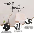thumbnail image 4 of Nuestra Decoración de Pared de Metal Familiar Negra Moderna Letreros Familiares Rústicos Decoración Colgante de Pared para Recámara Sala de Estar, 4 of 11