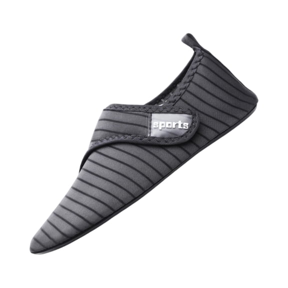 LTTVQM Water Shoes for Women Men Quick Dry Barefoot Aqua Socks for Beach Swim Yoga Surf Pool Trendy Breathable Workout Slip on Shoes Gray 36(US-5.5)