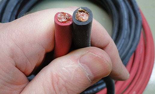 Red Crimp Supply Ultra-Flexible Car Battery/Welding Cable 10 Feet and 5 Copper Lugs 4/0 Gauge 