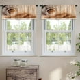 thumbnail image 2 of LALILO Kitchen Curtain Valance Firework Night Anniversary Rod Pocket Window Curtain 52"x 18" Set of 2, 2 of 7
