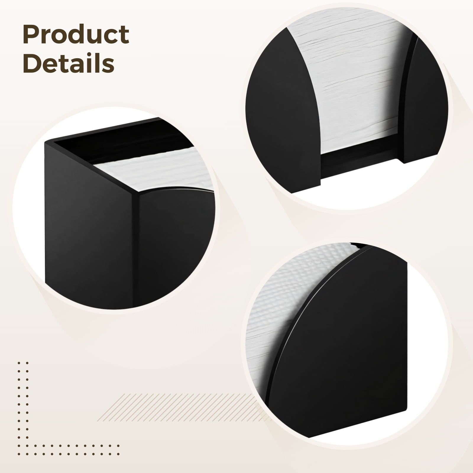 2 PCS Black Acrylic Paper Towel Dispenser, Countertop Napkin Holders, Tabletop Paper Towel Organizer, Folded Paper Towel Holder Napkin Container Dispenser for Kitchen Bathroom Office