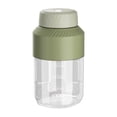 thumbnail image 3 of Vaso de batidora portátil, botella deportiva recargable por USB, batidos, Mini vaso de batidora, exprimidor eléctrico para oficina, deportes al aire Tapa única verde, 3 of 9
