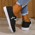 thumbnail image 5 of YLYL 2025 Women's Fashion Halloween Canvas Sneakers Skeleton Pumpkin Printed Lace up Casual Flat Slip-On Walking Shoes, 5 of 8