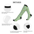 thumbnail image 5 of Lsque Avocado and Hearts Pattern Sport Compression Socks for Men & Women 15-20 mmHg Knee High Nurse Pregnant Running Medical and Travel Athletic, 5 of 6
