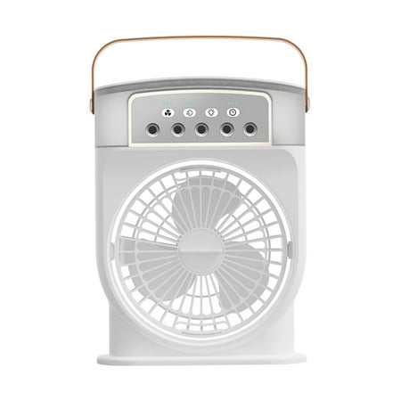 

USB Fans Silent 3 Speeds Adjustable Adjustable Fan Desk Fan for Car Home Office Outdoor White
