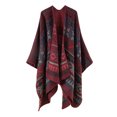 thumbnail image 2 of Wraps Liquidation, zanvin Châle Chaud Foulard style Ethnique à Double Usage Châle Assorti, 2 of 5