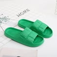 thumbnail image 5 of HNMKIU Mens Slippers Breathable Soft Sole Indoor Outdoor Comfort Non Shower Shoes Z9111-Green，10, 5 of 5