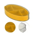 thumbnail image 3 of Unique Bargains 1 Pc 4 Grids Rotating Lid Pill Case Durable for Travel Yellow, 3 of 6