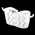 thumbnail image 3 of Uso doméstico, ventosa para cocina, paño de cocina, soporte para esponja colgante, estante de almacenamiento con Clip (blanco), 3 of 8