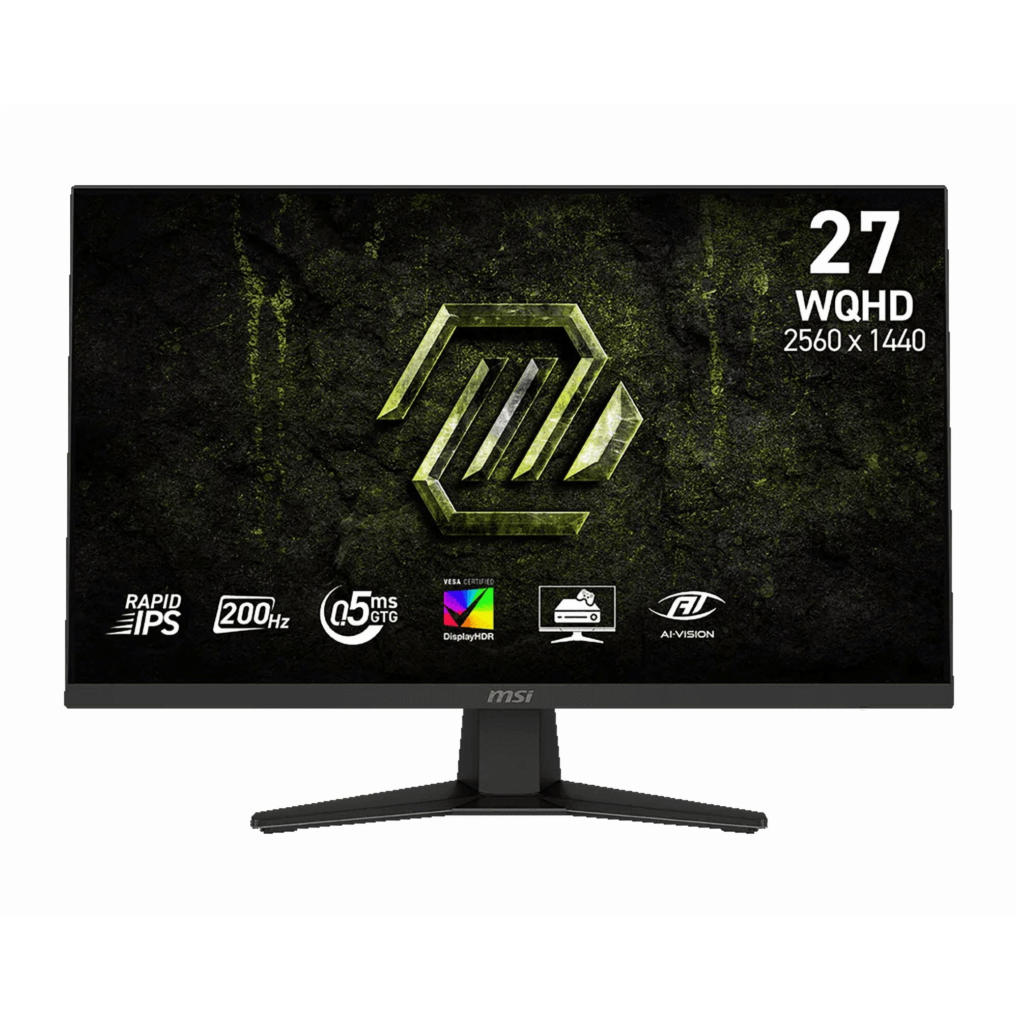 MSI MAG 274QF E20 27" WQHD (2560 x 1440) Flat Gaming Monitor, 200Hz, 0.5ms, 300 nits, Rapid IPS, VESA DisplayHDR 400