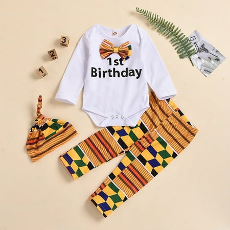 

Kayannuo Clearance Newborn Infant Baby Girls Letter Print Bow Romper Tops Floral Tops+Pants+Hat Set Christmas Gifts
