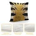thumbnail image 4 of Fenyluxe Throw Pillow Covers Golden Pineapple Black and White Background Decorative Pillow Case Summer Style Tropical Fruit Pillow Cover Outdoor Decor for Sofa 20x20in, 4 of 5