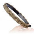 thumbnail image 3 of DIGUAN Headband Synthetic Hair Plaited Headband Braid Braided With Teeth Hair Band Accessories for Women Girl Wide 0.6 Inch (Dark Blonde), 3 of 5