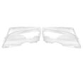 thumbnail image 1 of 1 par de cubiertas transparentes para lentes de faros de coche, faros ABS izquierdo y derecho, cubierta transparente para lentes para E46 2DR 1999 a 2003, 1 of 5