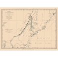 thumbnail image 2 of Robinson 14x11 White Modern Wood Framed Museum Art Print Titled - Asia Chart of Discoveries - Robinson 1798, 2 of 4