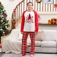 thumbnail image 3 of Popvcly Matching Family Christmas Pajamas Sets Christmas Tree Tee and Plaid Bottom PJ's, 3 of 8