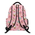 thumbnail image 2 of Chririnla Adjustable Padded Straps School Bag for Travel Outdoor, 600D Polyester Breathable Book Bag, Cartoon Dessert Print, 2 of 10