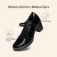 thumbnail image 4 of Zapatos DREAM PAIRS Oxfords Mary Jane Tacones Negros Talla 7.5, 4 of 9