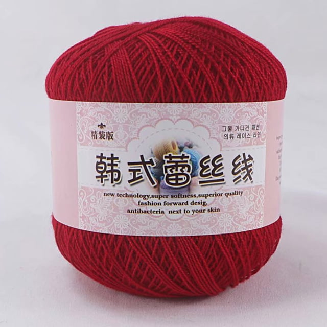 Wzzjkit Yarn for Crocheting Multicolor Lace Thread DIY Woven Mercerized Baby Fine Thread Crochet Yarn for Crocheting & Knitting, Gift Beginners and Adults, Yarn