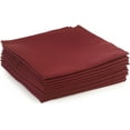 thumbnail image 2 of Yourtablecloth Cloth Dinner Napkins100% Spun Polyester with Hemmed Edges 20x 20 Set of 12 Burgundy, 2 of 5