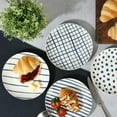 thumbnail image 2 of Gibson Home Seaboard Decorated White and Blue Porcelain Plates and Bowls Dinnerware Set, 2 of 6