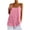Pink, variant on Chbgutlmr Camisole Tops for Women Sleeveless Adjustable Spaghetti Strap Shirts with Pockets Casual Loose Summer Tops