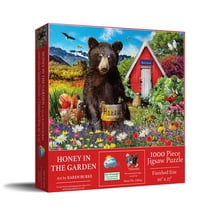 SUNSOUT INC - Honey in the Garden - 1000 pc Jigsaw Puzzle by Artist: Karen Burke - Finished Size 20" x 27" - MPN# 72024