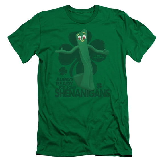 Gumby Shenanigans S/S Adult 30/1 T-Shirt Kelly Green